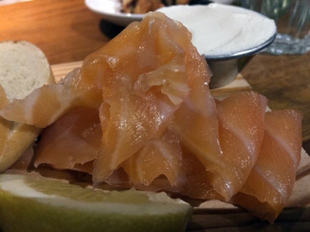 smoked salmon at monty's deli