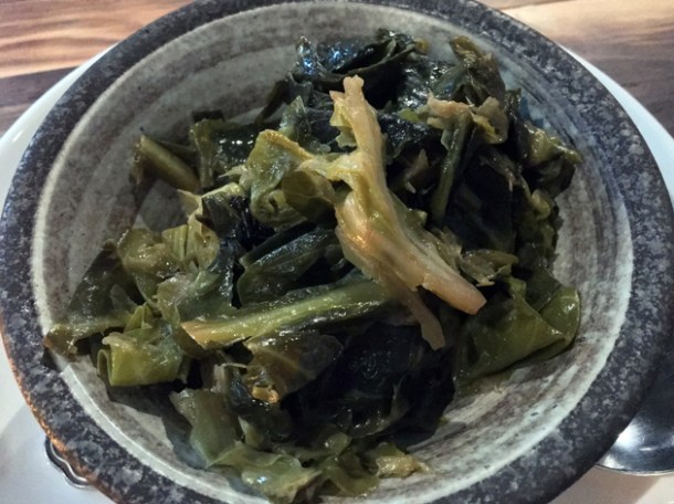 collard greens at red rooster the curtain