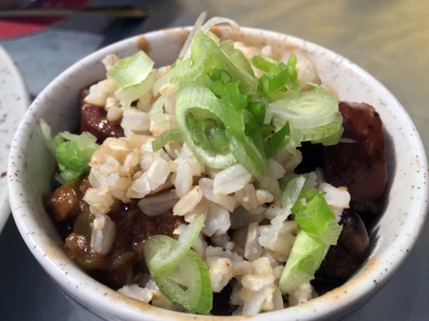cup of gumbo at plaquemine lock