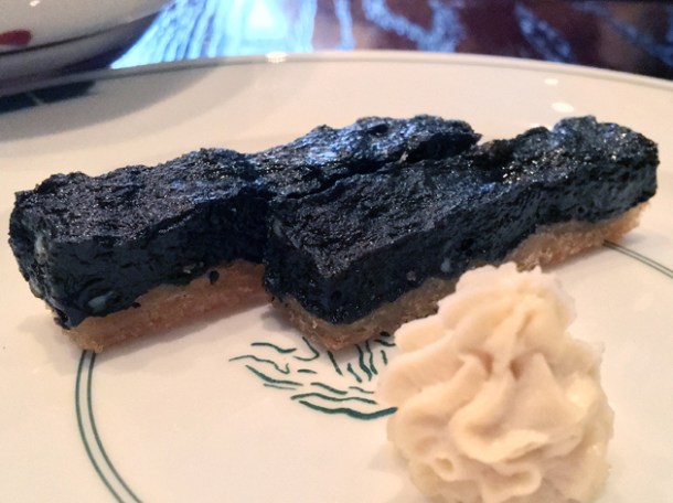 cuttlefish toast with roe at xu london