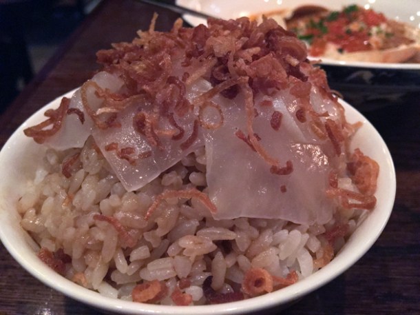 lardo onion rice at xu