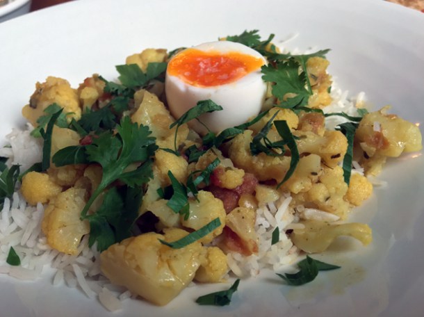 cauliflower kedgeree at the wigmore