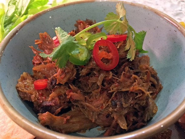 dry goat curry at temper city angel court