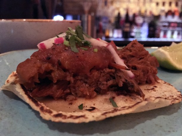 lamb tacos at el muro