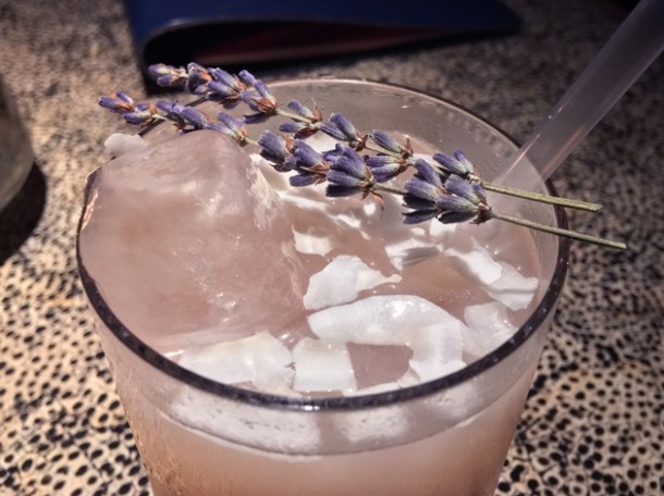 lychee and rosewater drink at ella canta