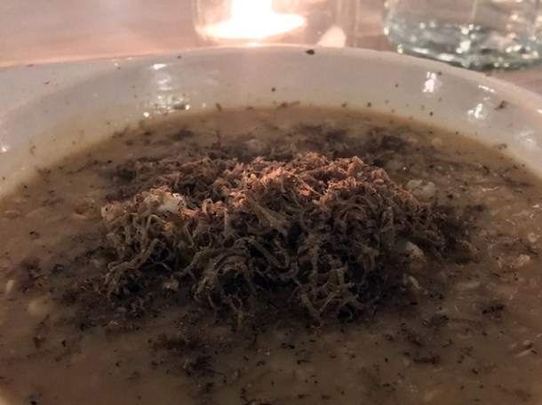 oatmeal with leeks at coal rooms peckham