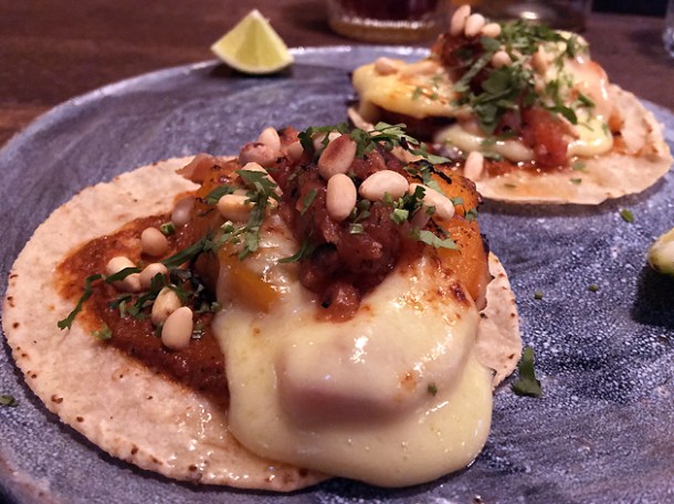 bermondsey frier cheese tacos at breddos tacos soho