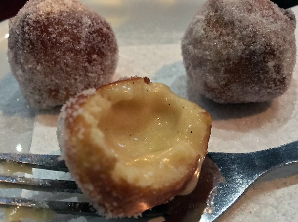 mini doughnuts at gilly's fry bar