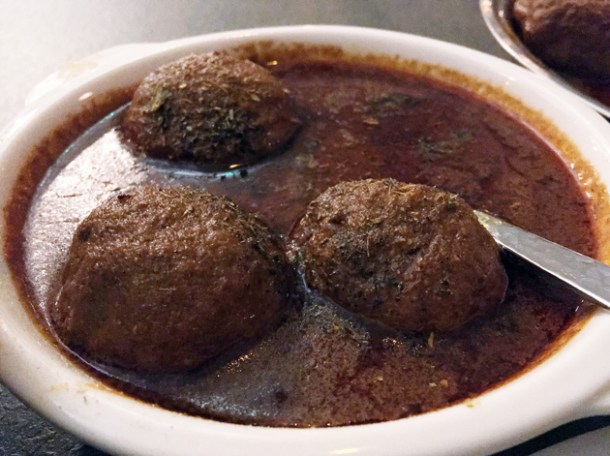 lamb and prune meatball special at kashmir putney