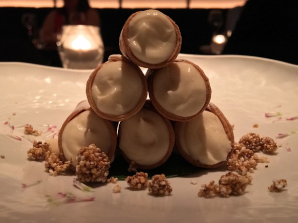 mishti doe cannoli at indian accent london
