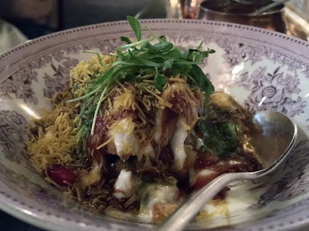 samosa chaat at gymkhana
