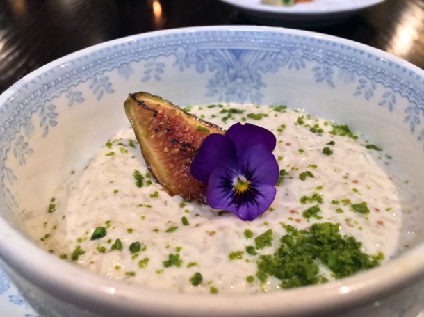 stewed fig kheer at gymkhana