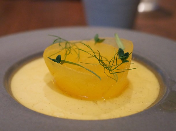 earl grey custard with apple at hide ground