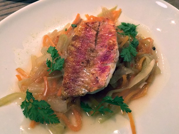 soused red mullet at brat