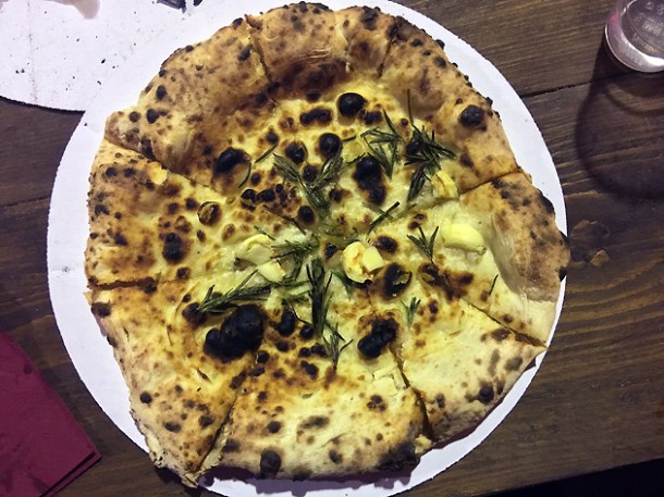 focaccia from rust bucket pizza at street feast woolwich public market
