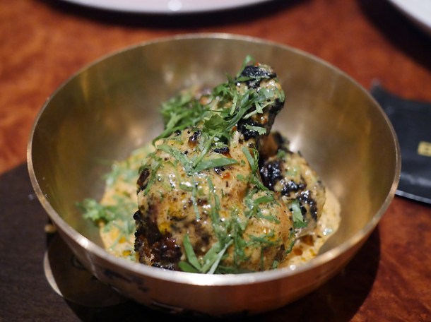 butter chicken wings at brigadiers