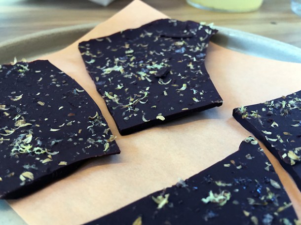 coriander seed chocolate at bright