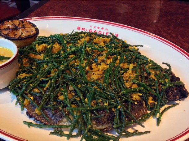 whole turbot at brigadiers