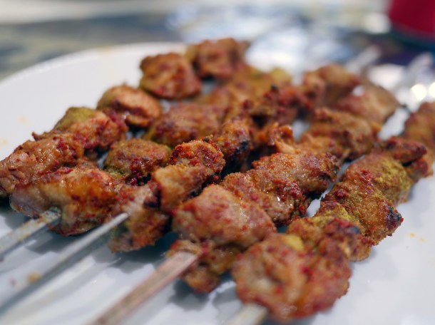 lamb shish kebab at etles