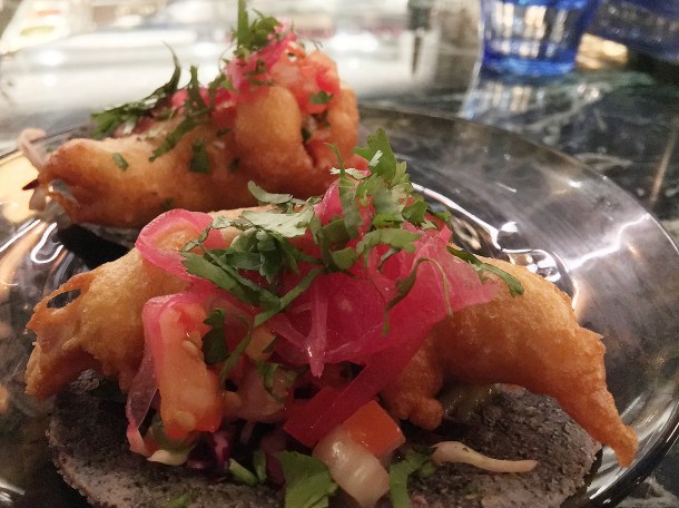 fish tacos at casa pastor