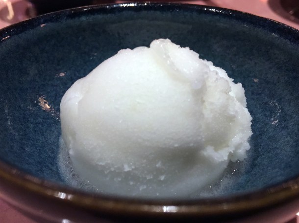 lime sorbet at casa pastor
