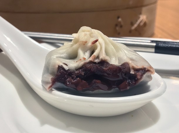 chocolate and red bean dessert xiaolongbao at din tai fung covent garden