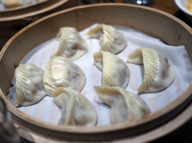 prawn and pork dumplings at din tai fung covent garden