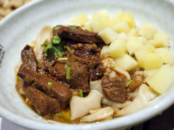 special beef noodles at Murger Hanhan