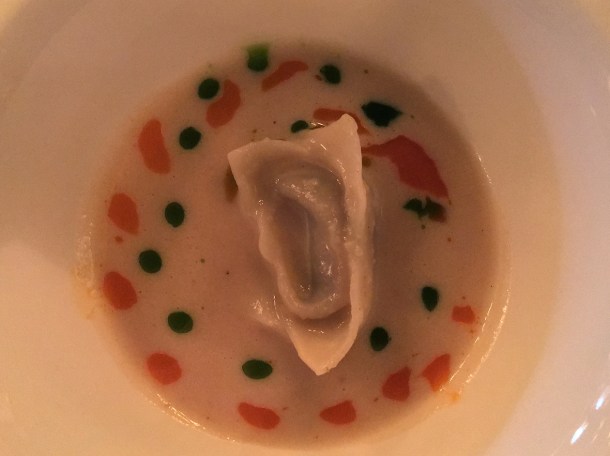 eggplant manti amuse bouche at yeni