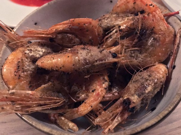 fried shrimp at orasay notting hill