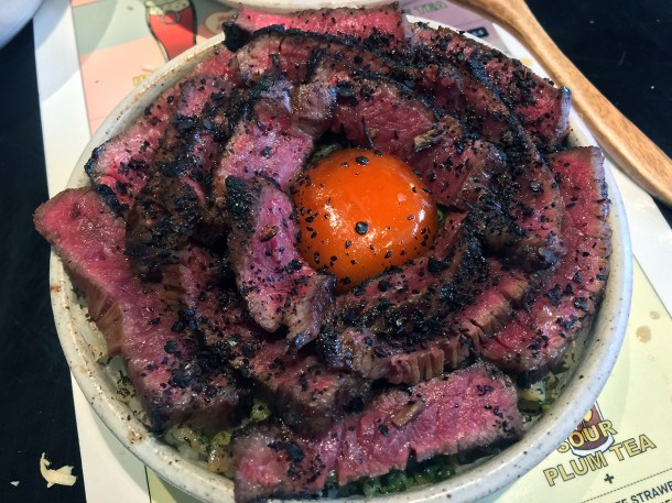illustrative photo of the steak, egg and rice at Bao Borough