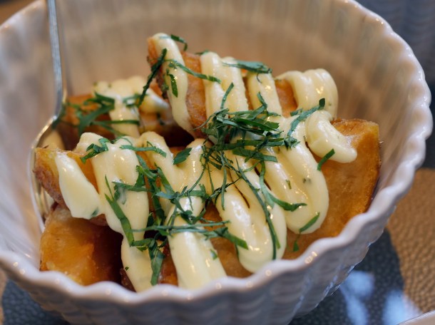 illustrative photo of the crispy potatoes at Siren at The Goring Hotel