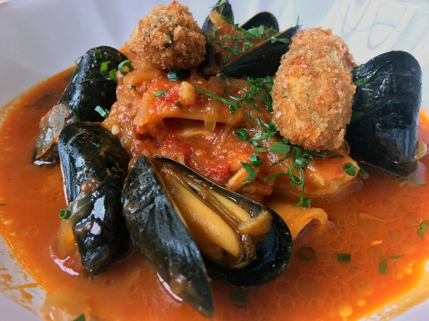 illustrative photo of the fisherman's stew at Siren at The Goring Hotel
