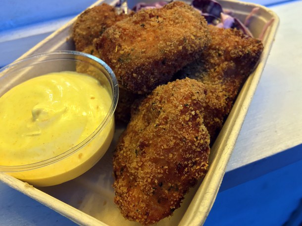 illustrative photo of the fried chicken breast from La Cotoletta at Mercato Metropolitano Southwark