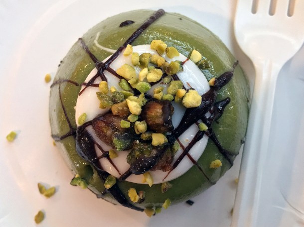 illustrative photo of the pistachio cassata from Little Sicily at Mercato Metropolitano