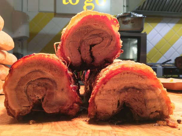 illustrative photo of the roast pork at Roast at Mercato Metropolitano Southwark
