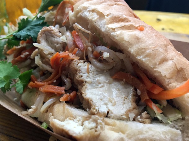 illustrative photo of the tofu banh mi at Mercato Metropolitano