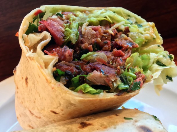 illustrative photo of the al pastor super gringas from Pastorcito at Arcade Food Theatre Centre Point