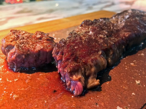 illustrative photo of the bavette steak from Flat Iron Workshop at Arcade Food Theatre Centre Point