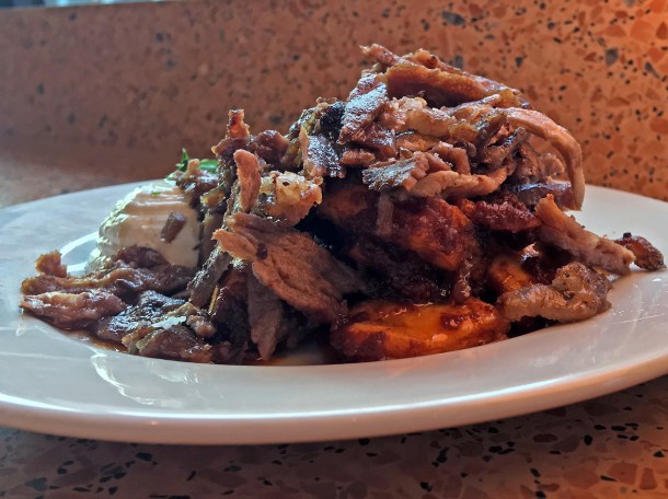 Iskender kebab from oklava at arcade food theatre centre point