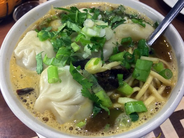 illustrative photo of the momos and thukpa combo at Maya DD's