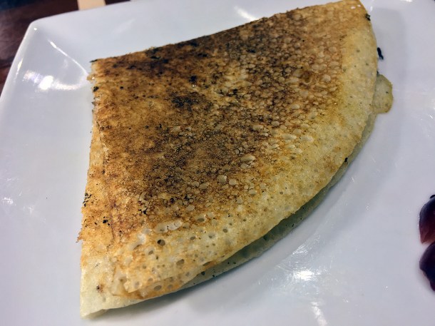 illustrative photo of the sugar chatamari at Maya DD's