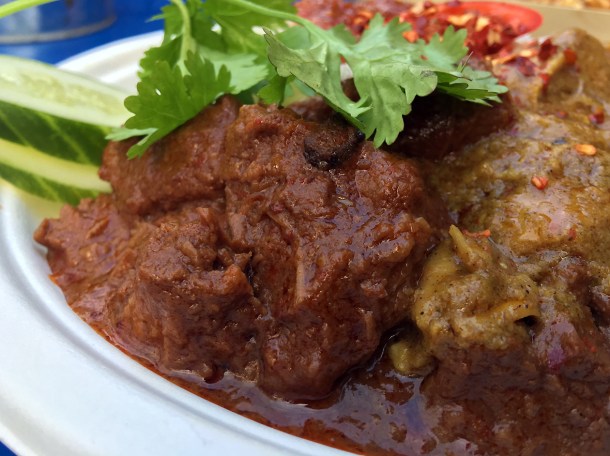 illustrative photo of the beef rendang from Ekachai at Flat Iron Square