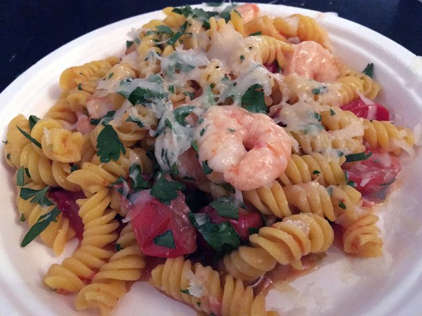 illustrative photo of the chilli prawn fusili from La Nonna at Flat Iron Square