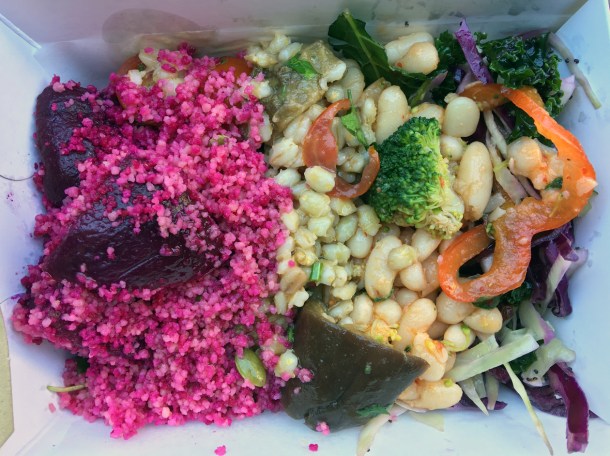 illustrative photo of assorted salads from Savage Salads at Flat Iron Square