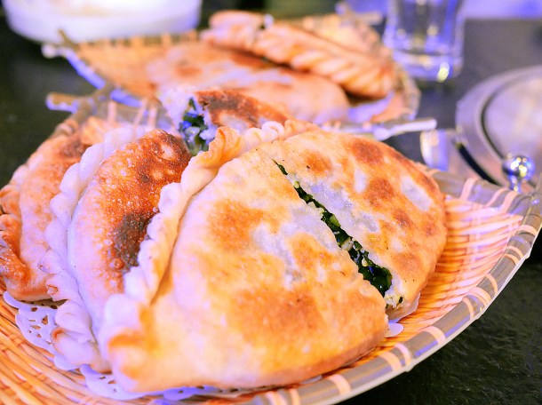 illustrative photo of the stuffed pancake flatbread pasties at Seveni