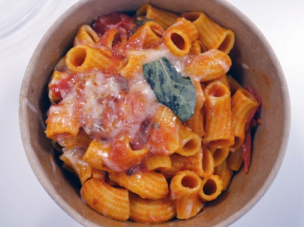 illustrative photo of the tomato rigatoni from La Nonna at Flat Iron Square