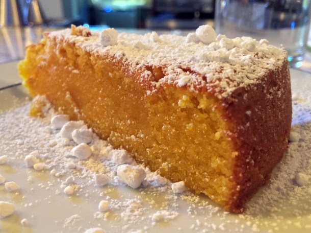 illustrative photo of the egg yolk almond cake at Bar Douro
