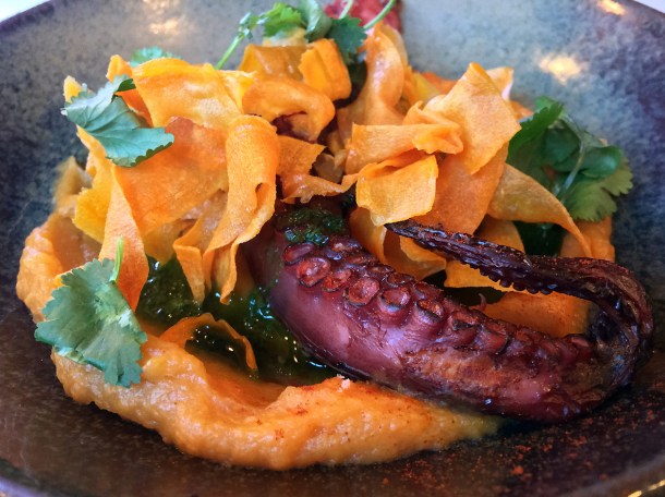 illustrative photo of the octopus with sweet potato at Bar Douro