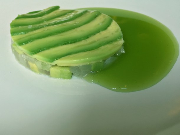 illustrative photo of the bass ceviche at Claridge's Davies and Brook